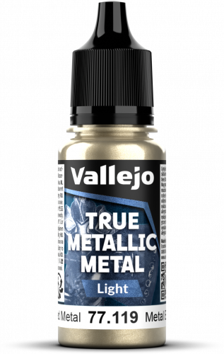 Vallejo: 77.119 - True Metallic Metal - Light - Aged Metal (18 ml)
