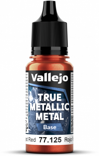 Vallejo: 77.125 - True Metallic Metal - Base - Forged Red (18 ml)