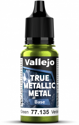 Vallejo: 77.135 - True Metallic Metal - Base - Amber Green (18 ml)