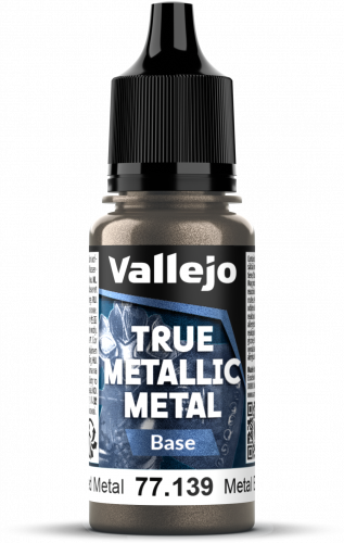 Vallejo: 77.139 - True Metallic Metal - Base - Aged Metal (18 ml)