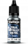 Vallejo: 77.140 - True Metallic Metal - Base - Obsidian Black (18 ml)