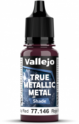 Vallejo: 77.146 - True Metallic Metal - Shade - Ruby Red (18 ml)