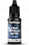 Vallejo: 77.160 - True Metallic Metal - Shade - Obsidian Black (18 ml)