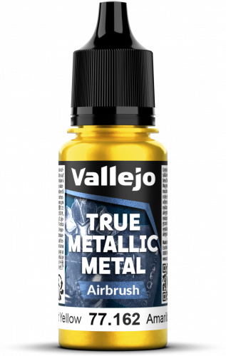 Vallejo: 77.162 - True Metallic Metal - Airbrush - Radiant Yellow (18 ml)