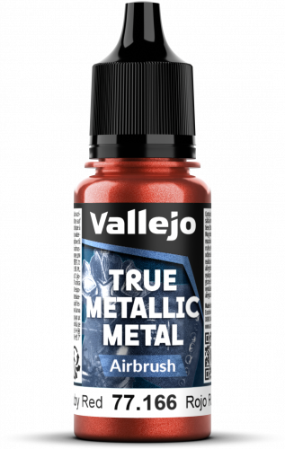 Vallejo: 77.166 - True Metallic Metal - Airbrush - Ruby Red (18 ml)