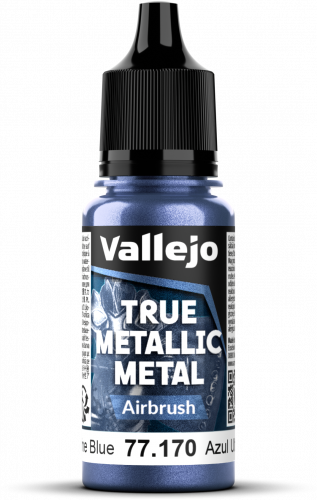 Vallejo: 77.170 - True Metallic Metal - Airbrush - Ultramarine Blue (18 ml)