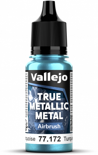 Vallejo: 77.172 - True Metallic Metal - Airbrush - Hydra Turquoise (18 ml)