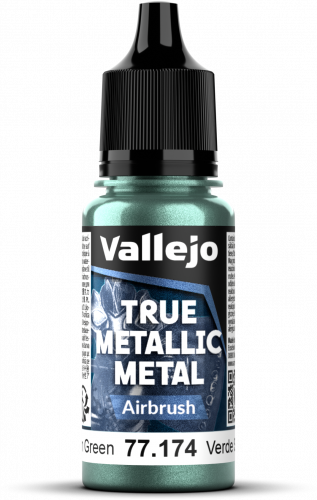 Vallejo: 77.174 - True Metallic Metal - Airbrush - Dusken Green (18 ml)