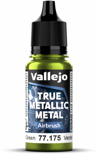 Vallejo: 77.175 - True Metallic Metal - Airbrush - Amber Green (18 ml)