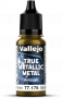 Vallejo: 77.176 - True Metallic Metal - Airbrush - Greenish Gold (18 ml)