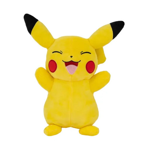 Peluche Pokémon Pikachu Ufficiale 30 Cm - Morbido, Giallo E Rosso, Per Bambini Dai 2 Anni