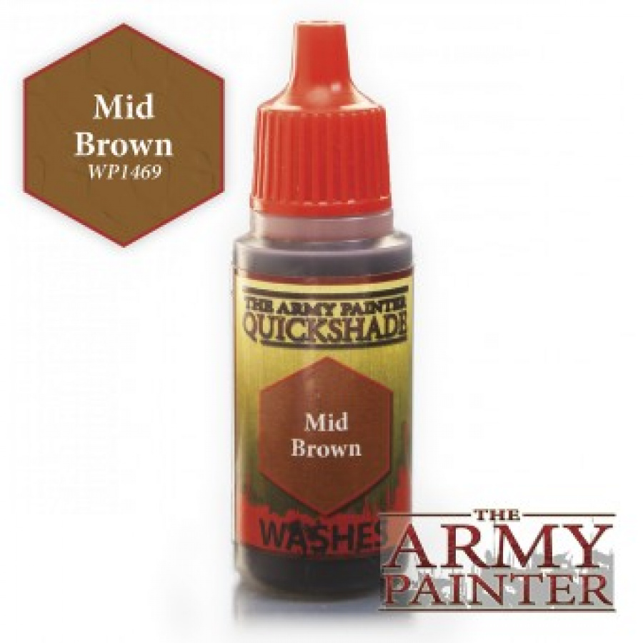 The Army Painter: Quickshade Washes - Mid Brown
