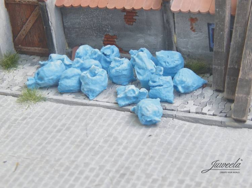 Juweela: Niebieskie pełne worki na śmieci (20 szt)