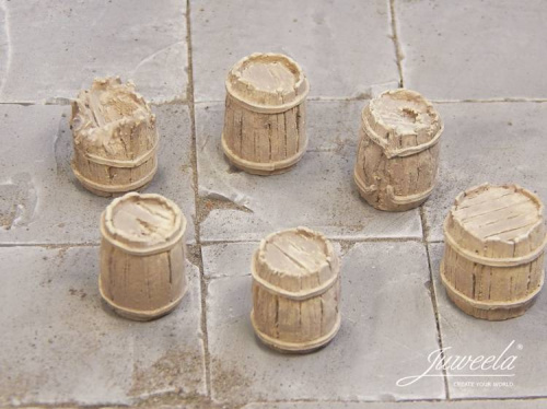 Juweela: Stare drewniane beczki - Jasne (6 szt)