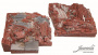 Juweela: Zniszczona ceglana ściana 75 x 75 mm - Uniwersalna
