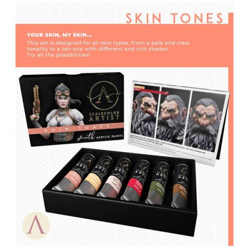 Scale 75: Skin Tones Paint Set