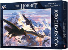 Puzzle Hobbit: Bilbo i orły (1000 elementów) (uszkodzony)