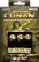 Komplet kości: Conan RPG Player's Dice Set - beżowo-czarne