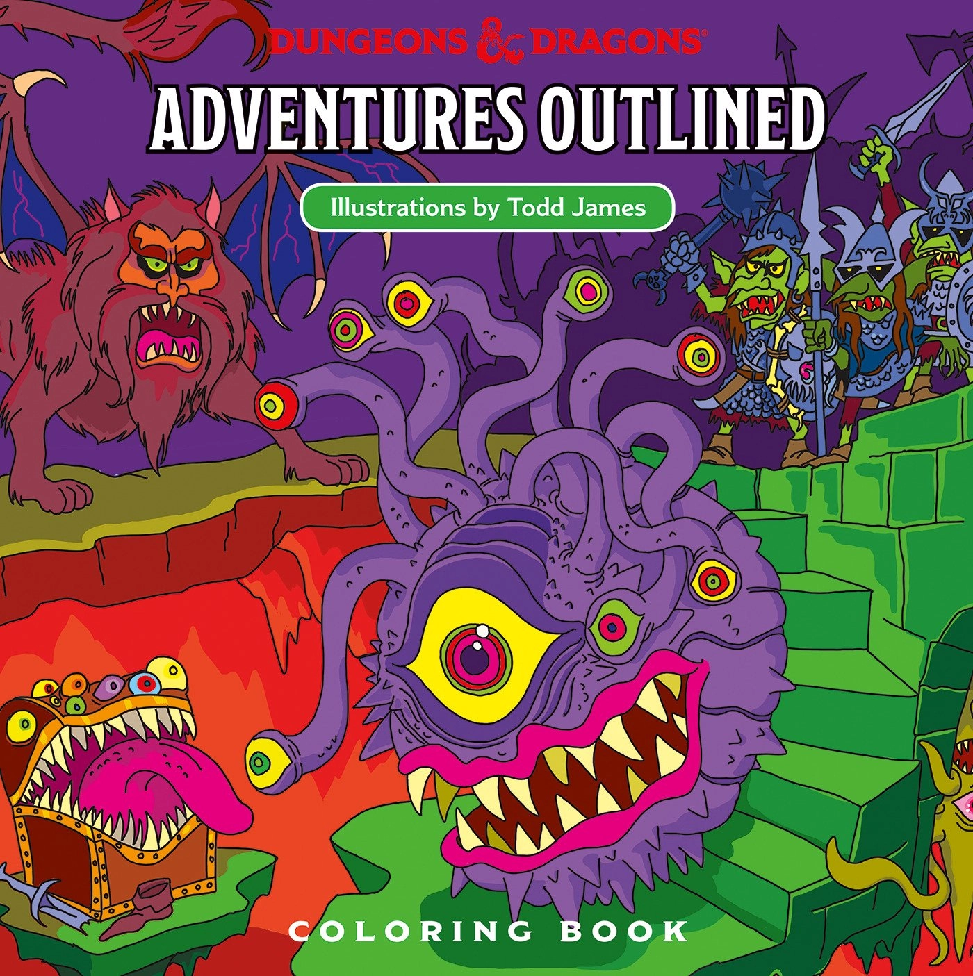 Dungeons & Dragons: Adventures Outlined - Coloring Book