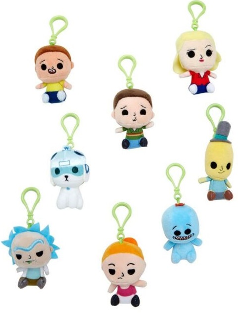 rick and morty blind bag keychain