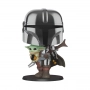 Funko POP TV: Star Wars: The Mandalorian - 10" Mandalorian (chrome armour)