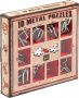 Łamigłówki Metalowe (10 Metal Puzzles) zestaw czerwony