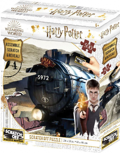 Harry Potter: Magiczne puzzle-zdrapka - Hogwart Express (500 elementów)