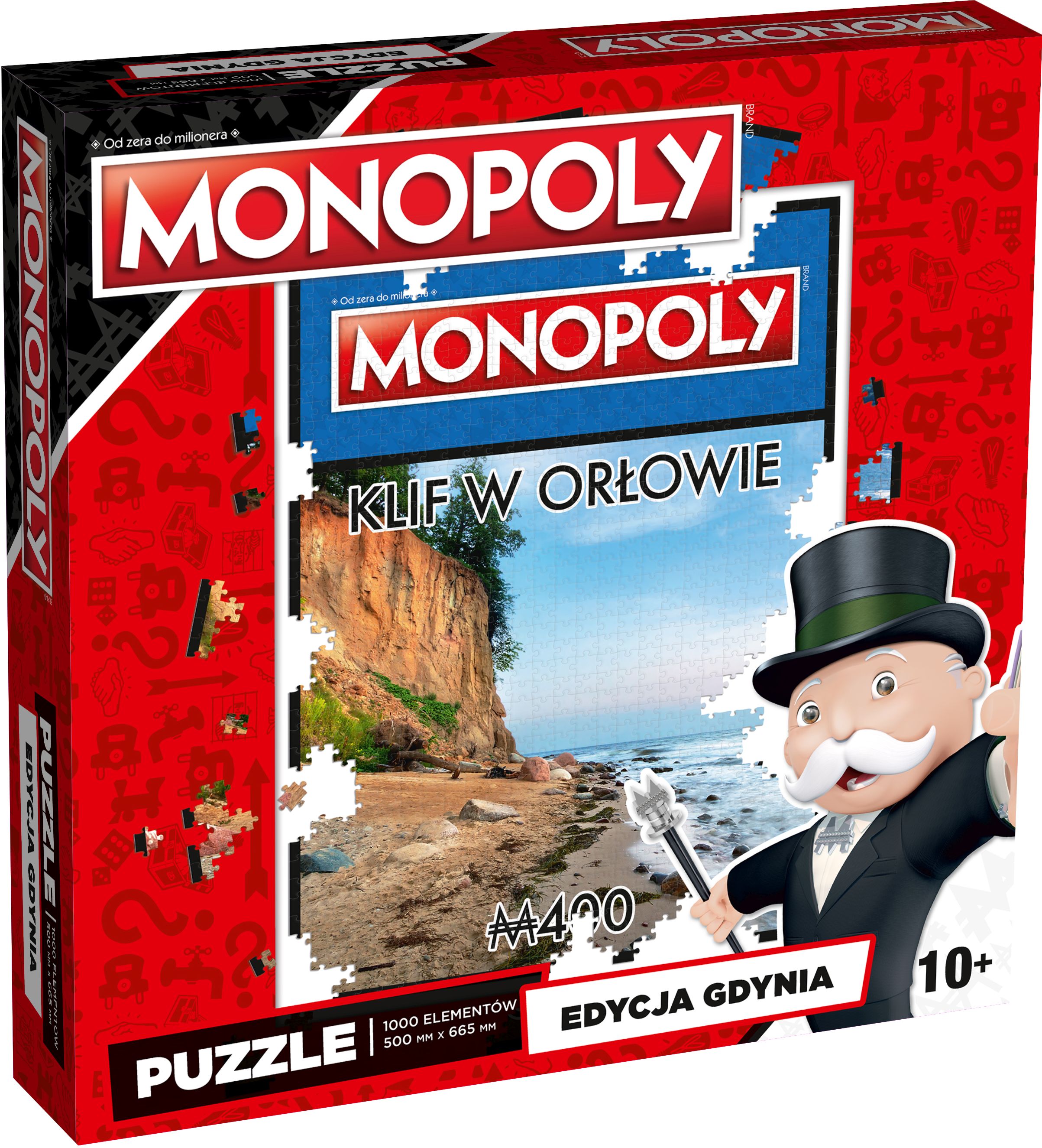 Puzzle: Monopoly - Edycja Gdynia - Klif w Orłowie (1000 elementów)