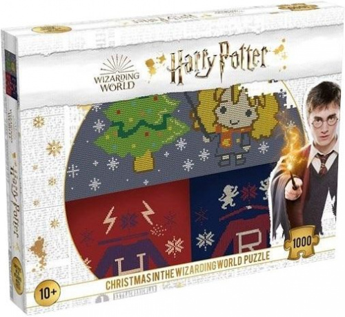 Puzzle: Harry Potter Christmas Jumper - Christmas in the Wizarding World (1000 elementów)