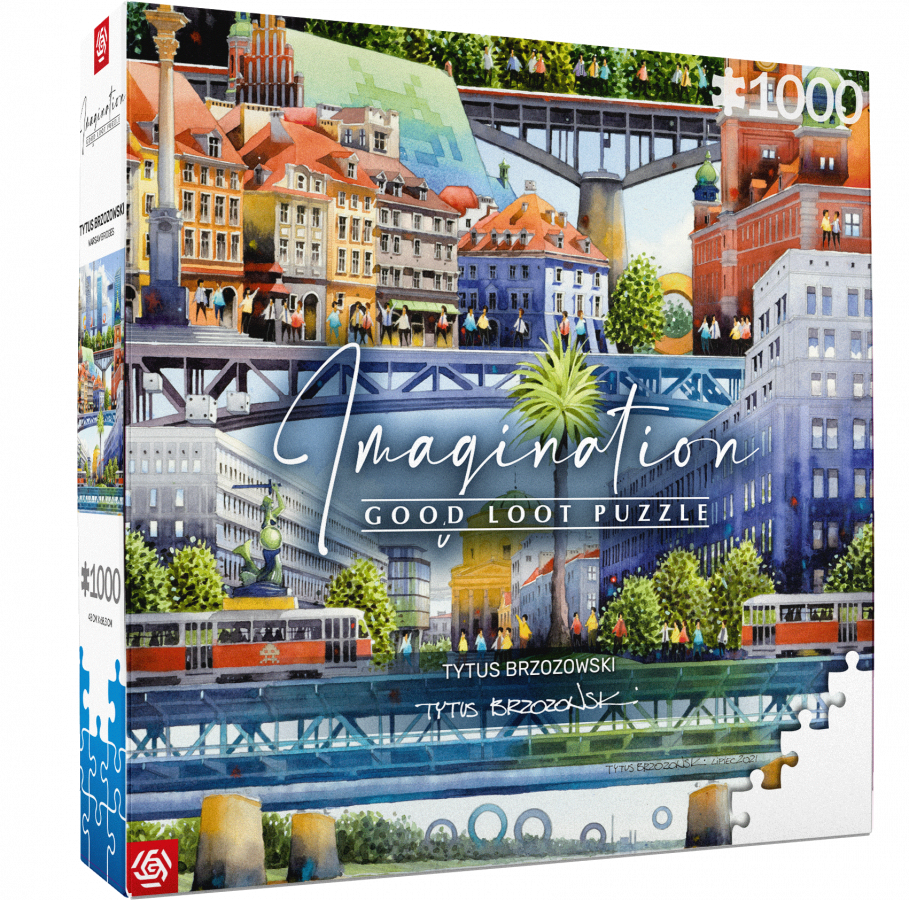Good Loot Puzzle: Imagination - Tytus Brzozowski - Warszawskie mosty (1000 elementów)