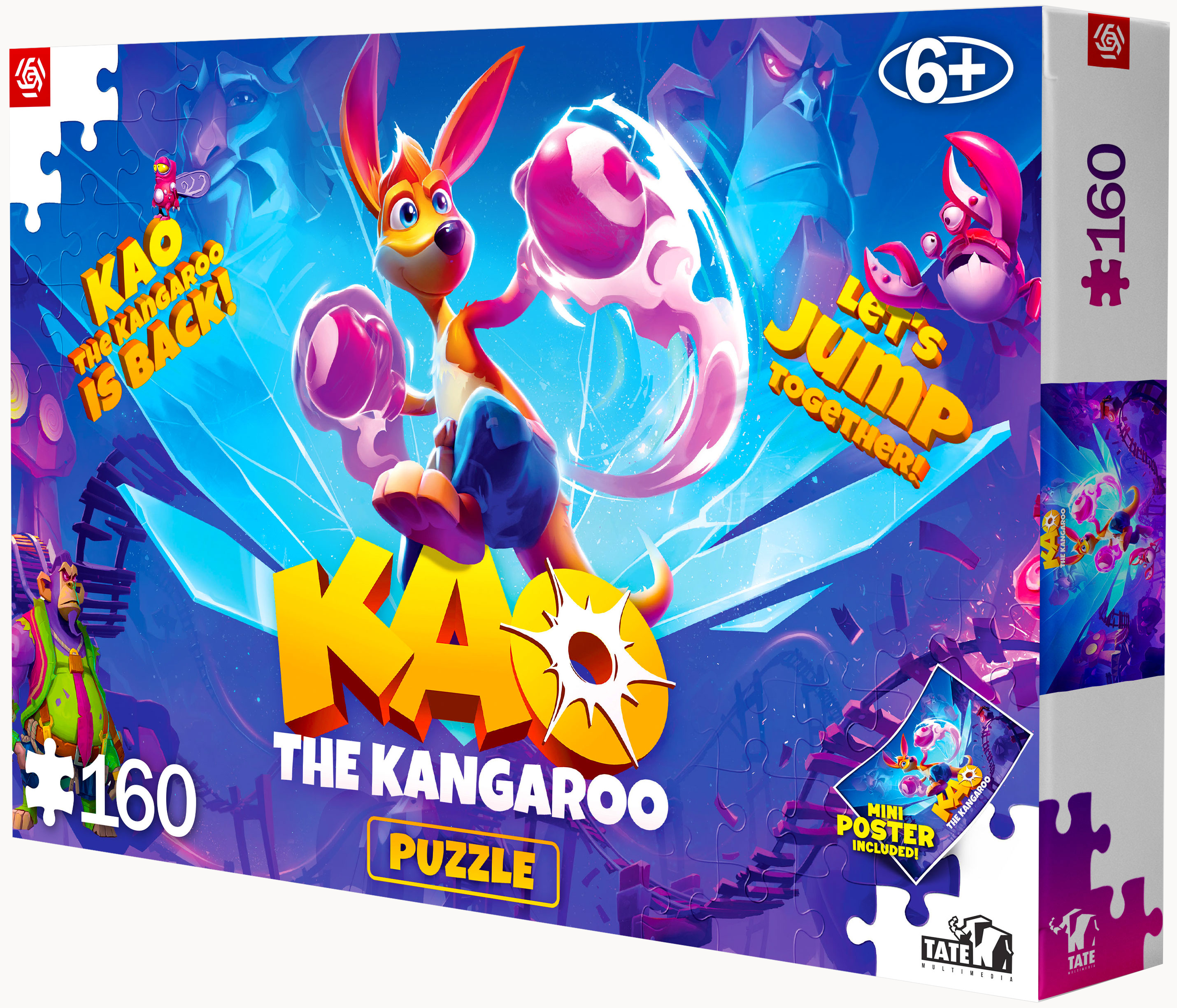 Good Loot Puzzle: Kids - Kangurek Kao - Kao is back (160 elementów)